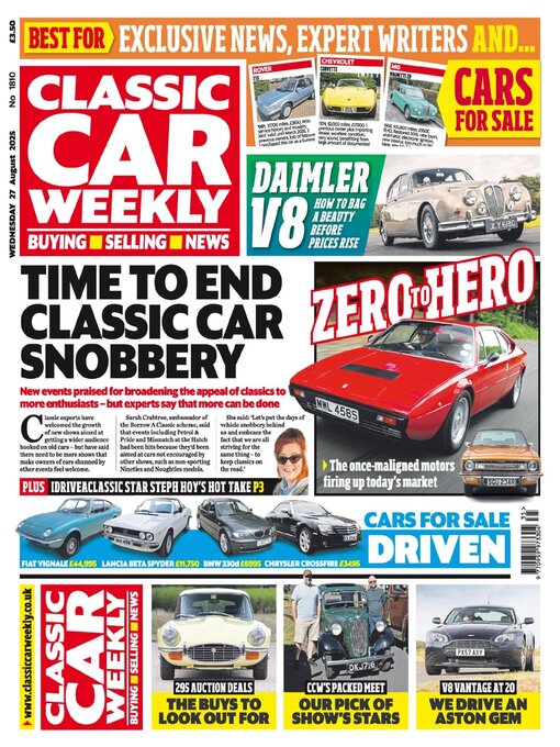 Title details for Classic Car Weekly by H BAUER PUBLISHING LIMITED - Available
